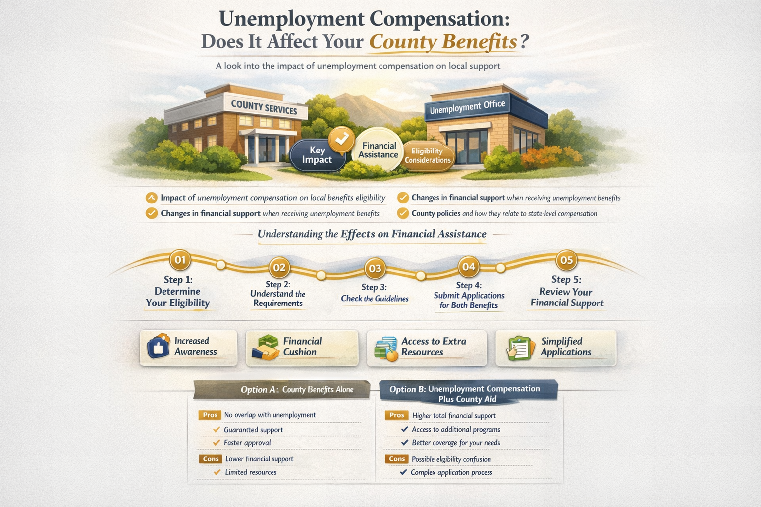 can county benefits see if you receive unemployment compensation