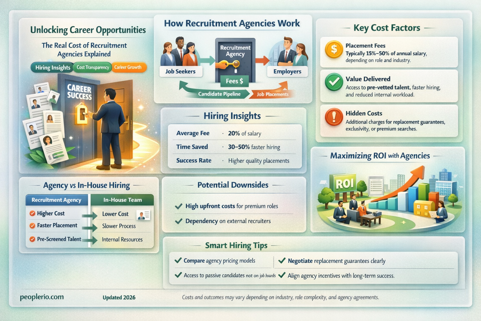 does it cost to join a recruitment agency