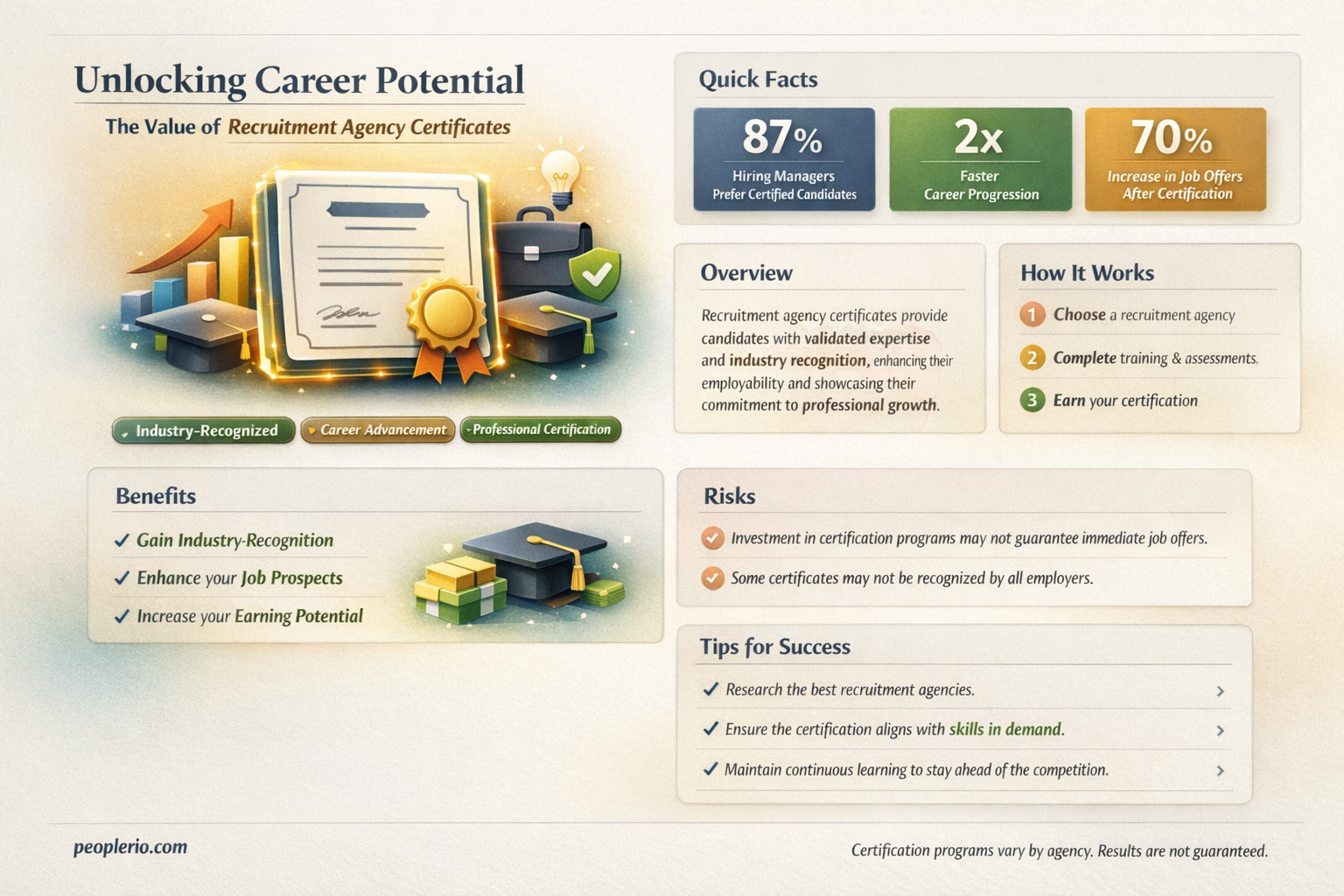 are recruitment agency certificates worth anything