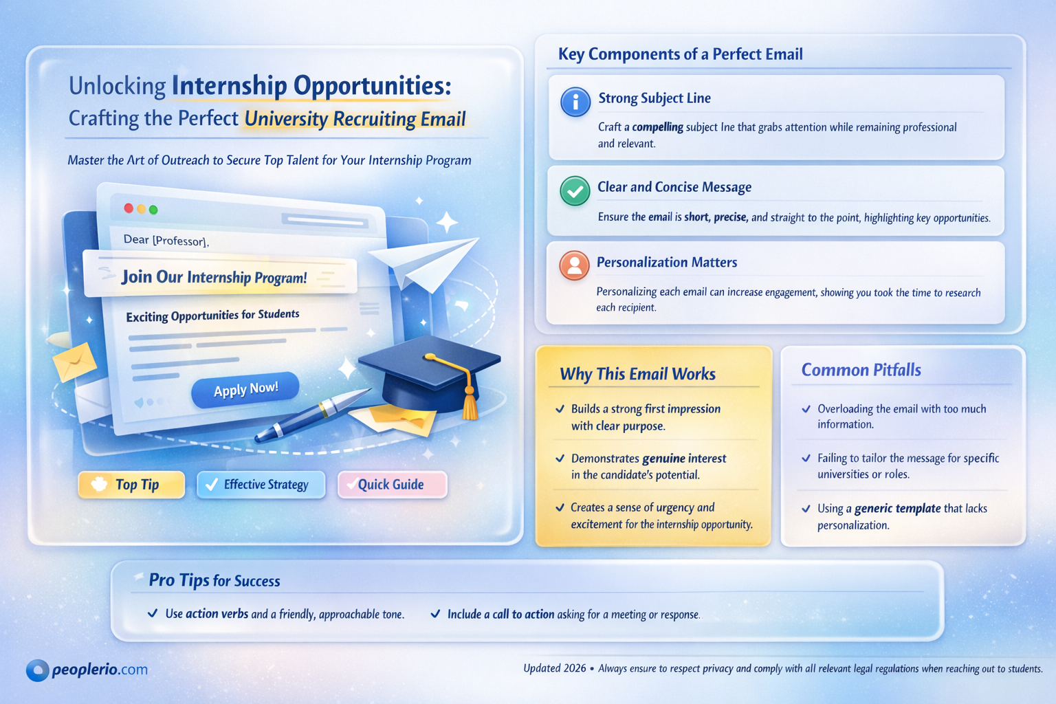 can i email the university recruiting email for internships