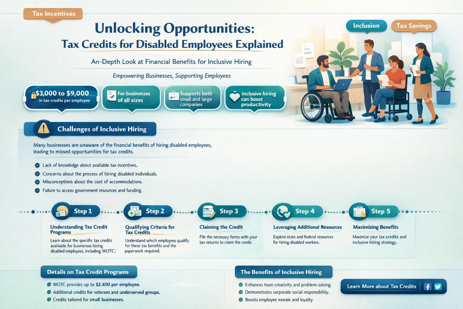 are there still tax credits for disabled employee
