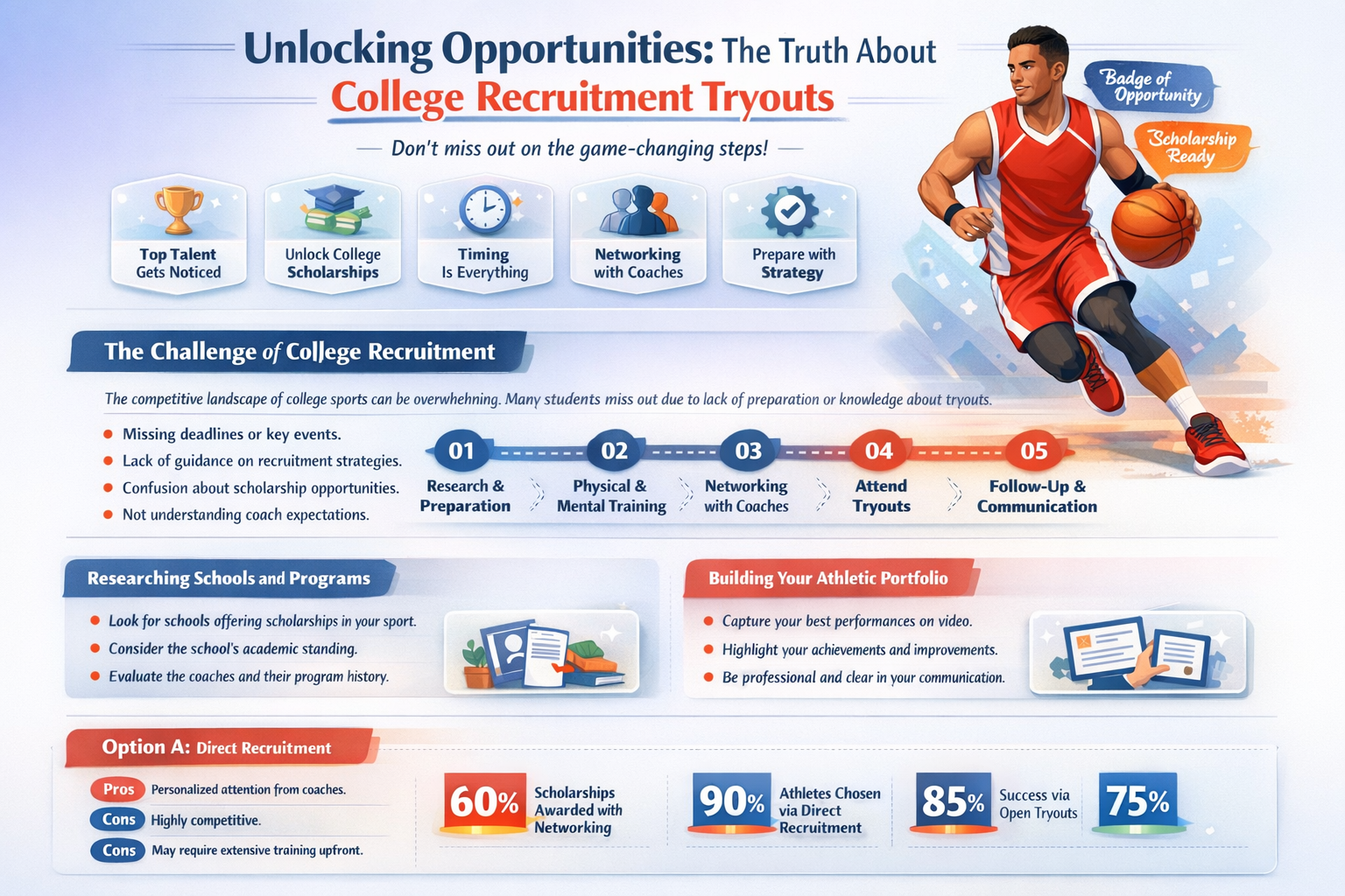 do colleges actually recruit people from tryouts