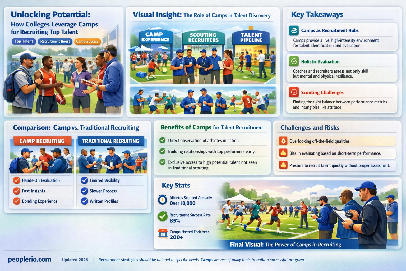 do colleges use their camps for recruiting