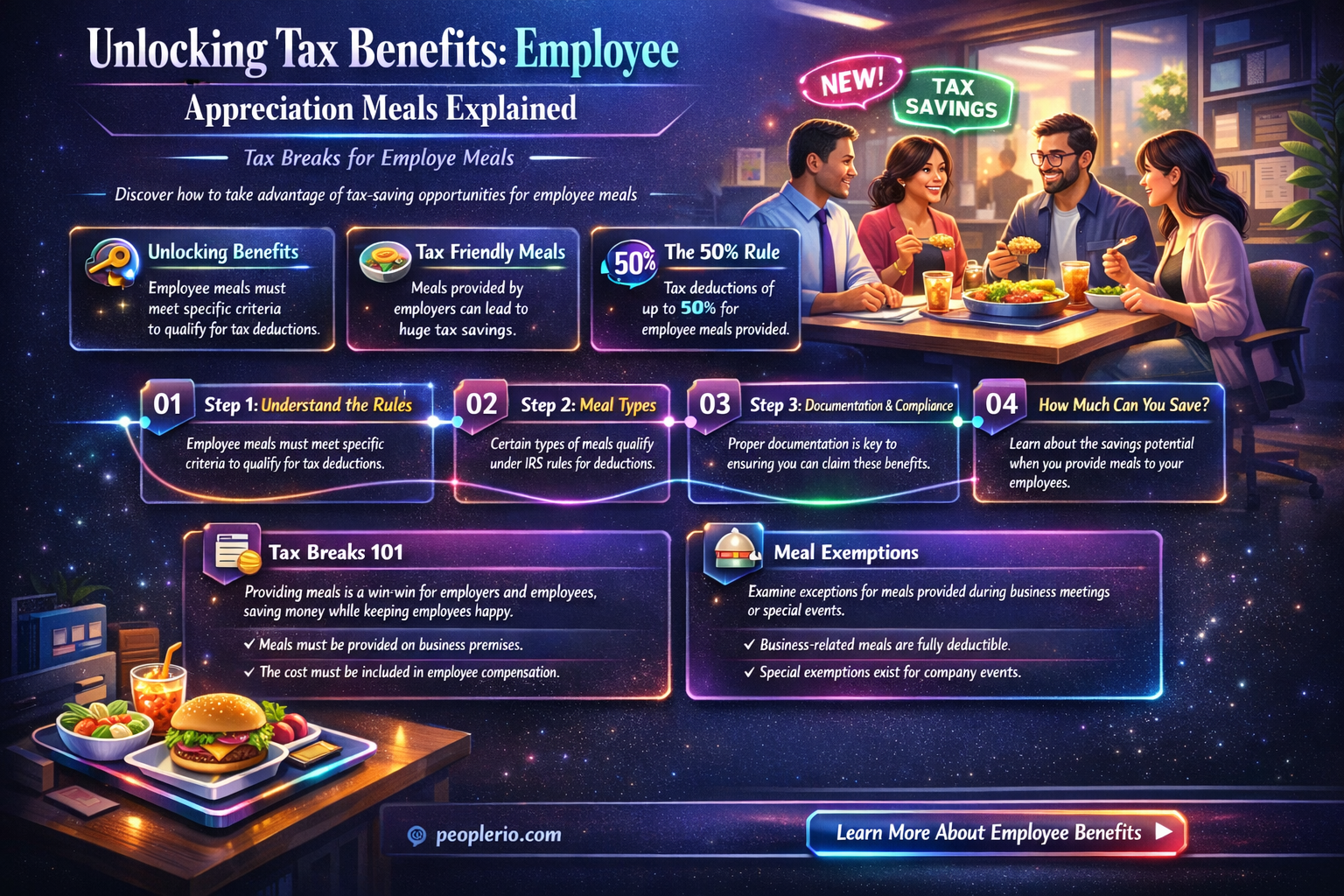 are employee appreciation meals tax deductible