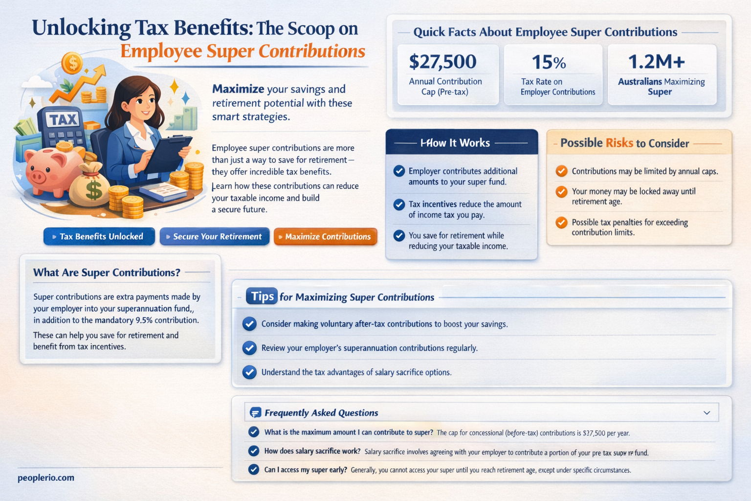 are employee super contributions tax deductible