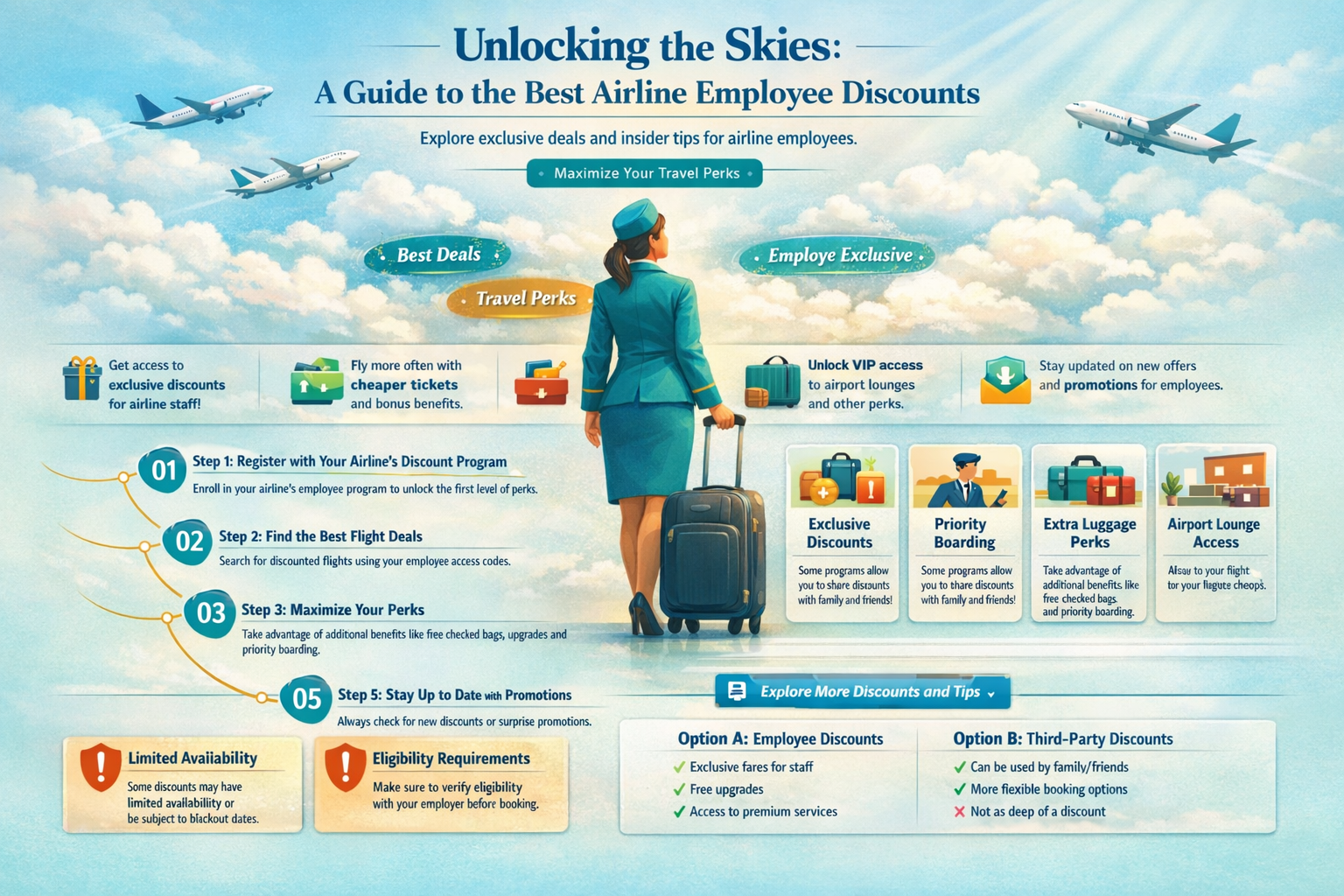 what airline offer the best employee discounts