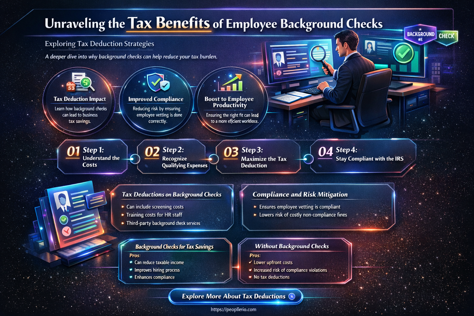 are employee checks tax dedutible