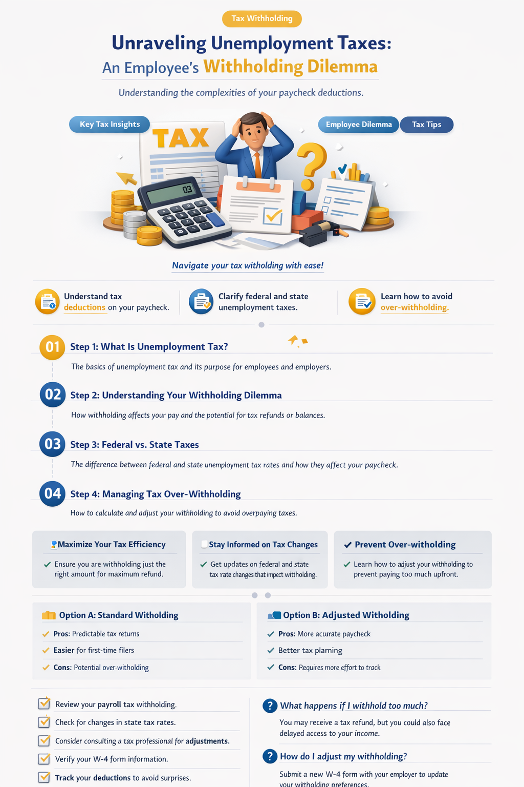 are unemployment taxes an employee withholding