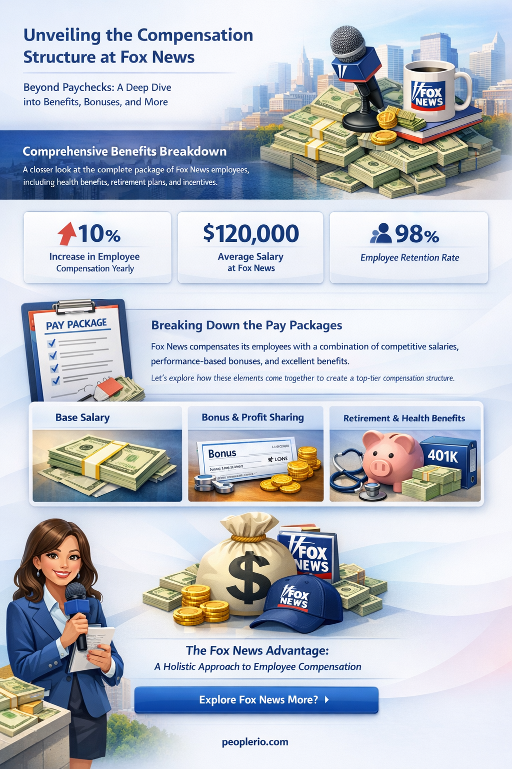 do fox news people get compensation other then pay