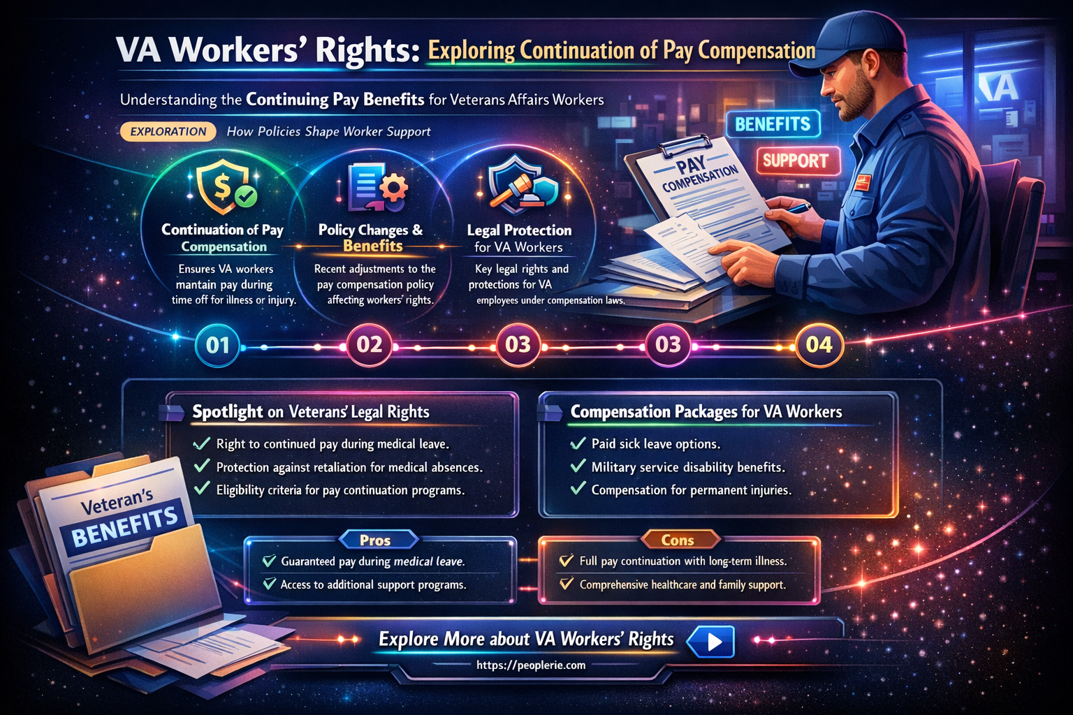 are va workers eligible for continuation of pay compensation