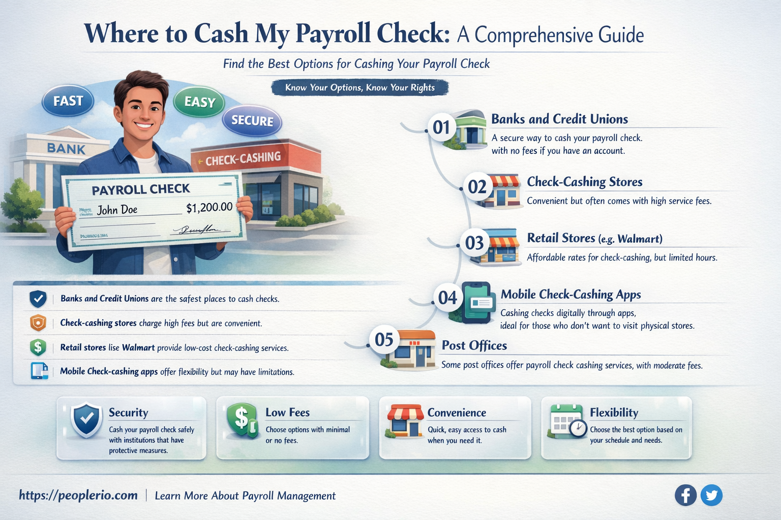 where to cash my payroll check