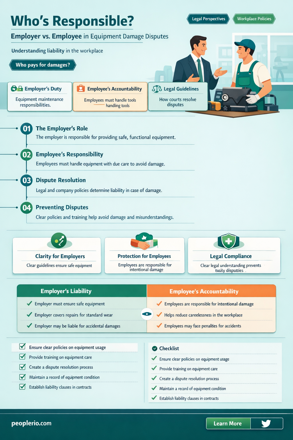 can an employer make an employee pay for broken equipment