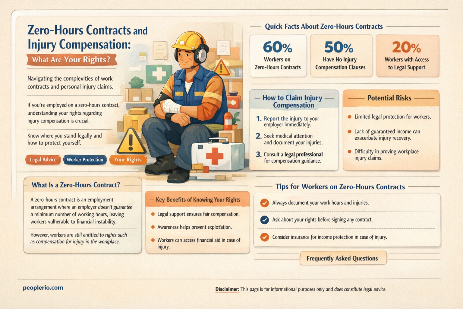 can I claim injury compensation on a zero-hours contract