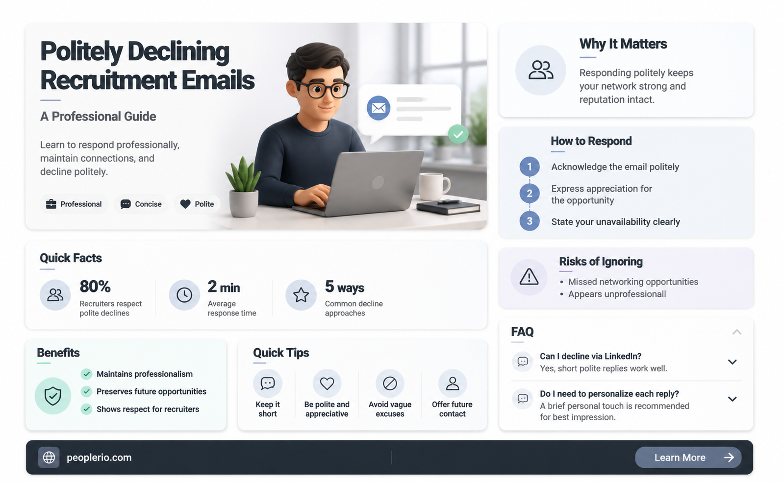 how to decline an email from someone tring to recruit