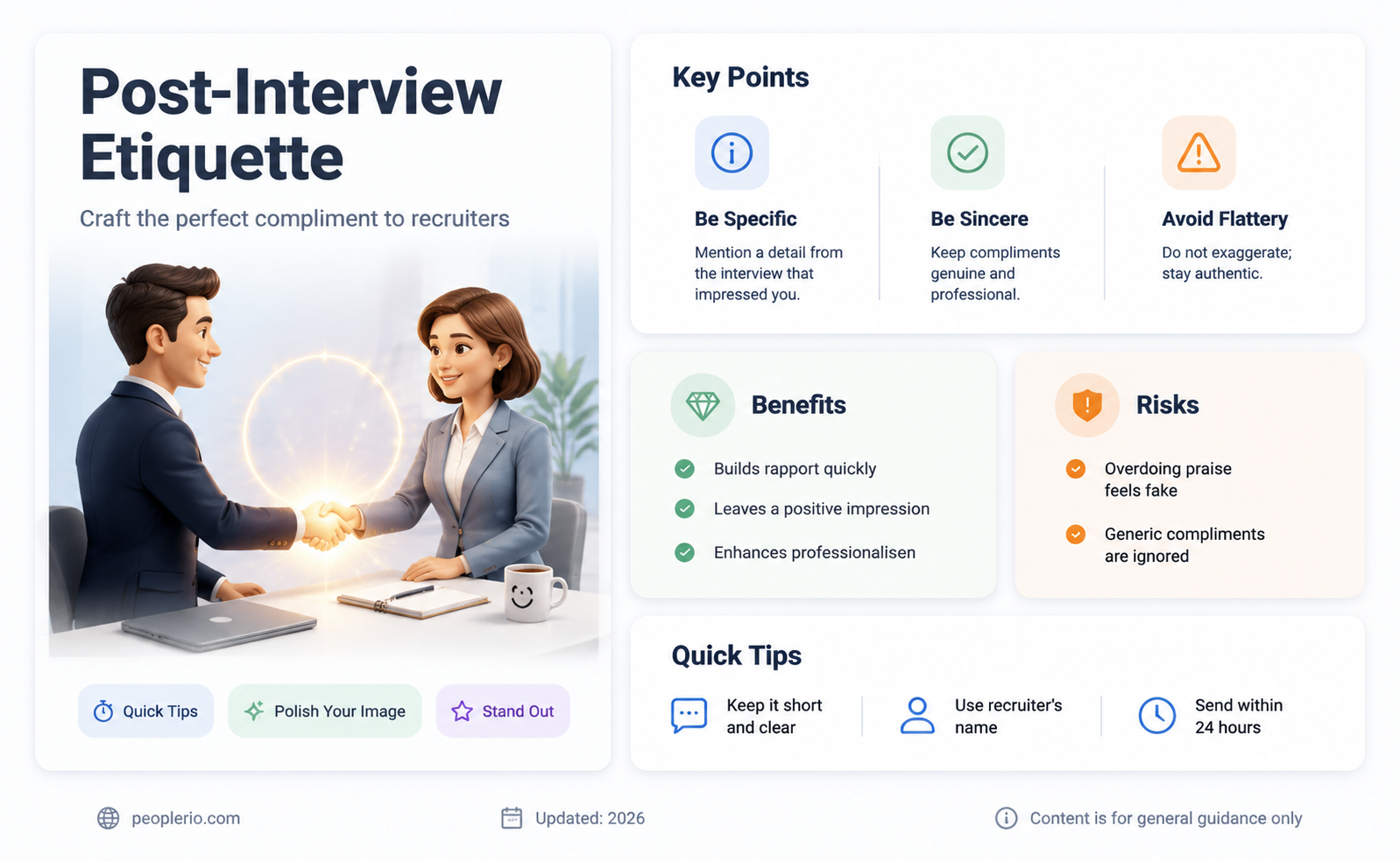 how to professionally compliment a recruiter after an interview