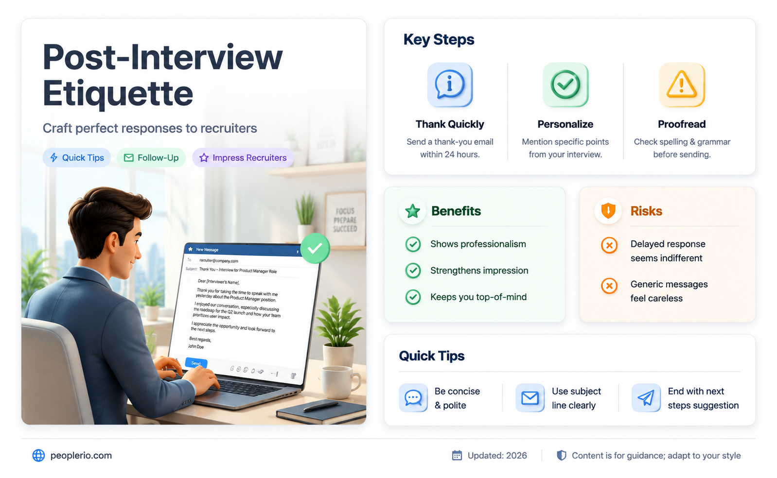 how to reply recruiter after interview