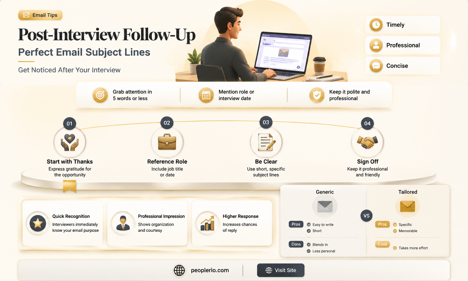 how to ask recruiter for update after interview subject line