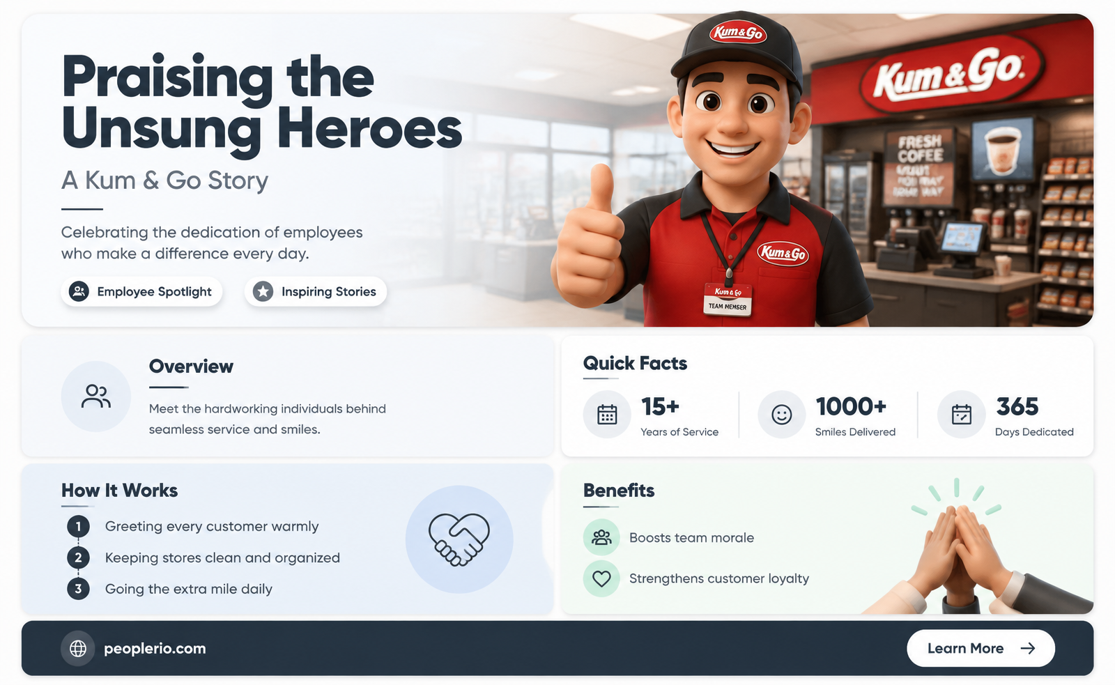 can you brag on a kum and go employee