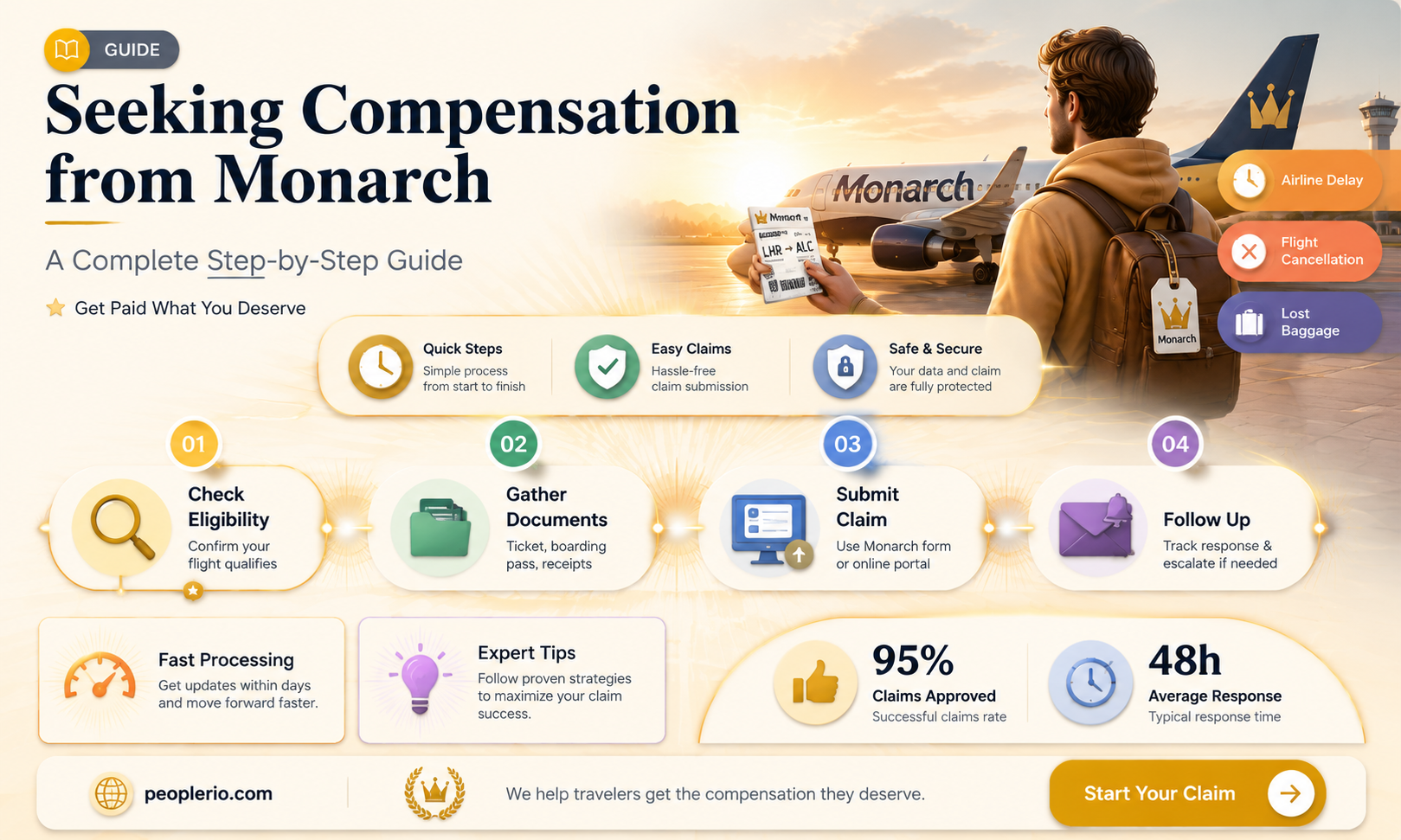 can you claim compensation from monarch
