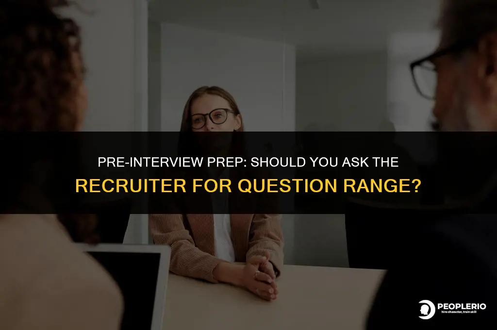 should i ask recruiter for question range before interview