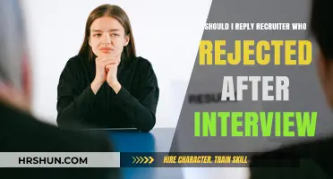 Should I Reply to a Recruiter Who Rejected Me After an Interview?
