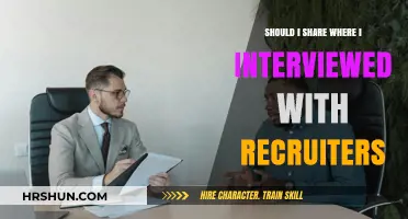 Should I Share Where I Interviewed with Recruiters?