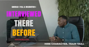Should I Disclose Previous Interviews to Recruiters?