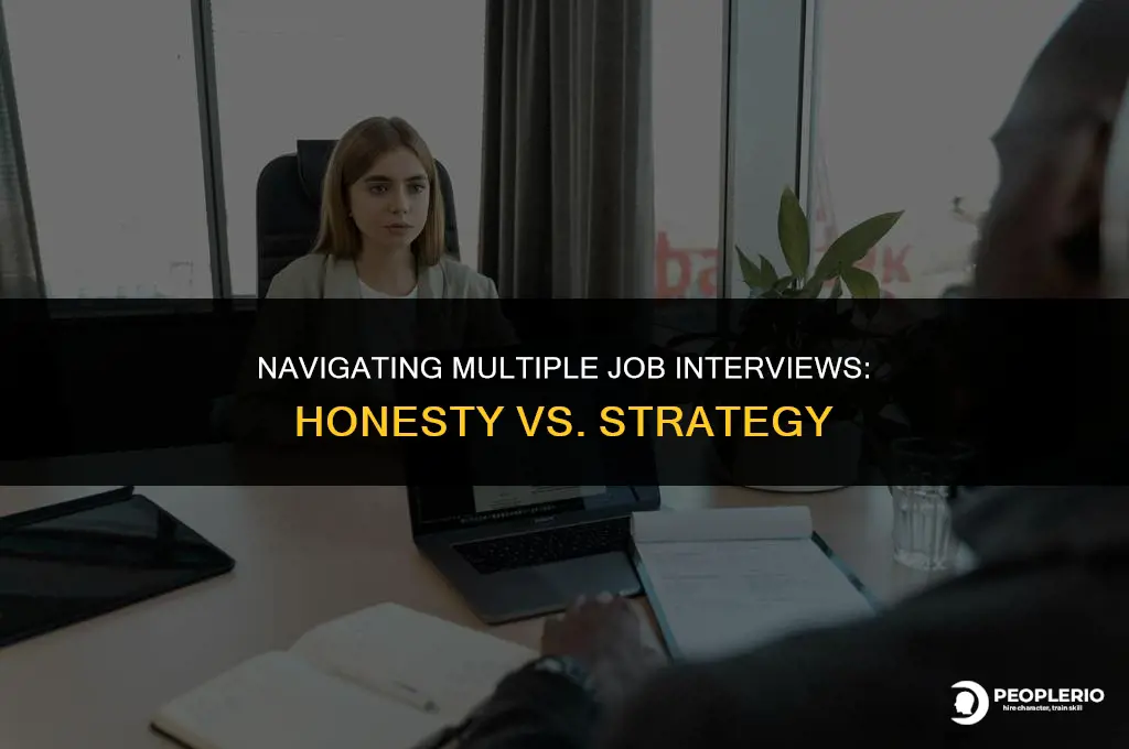 should i tell recruiter i am interviewing for another jib