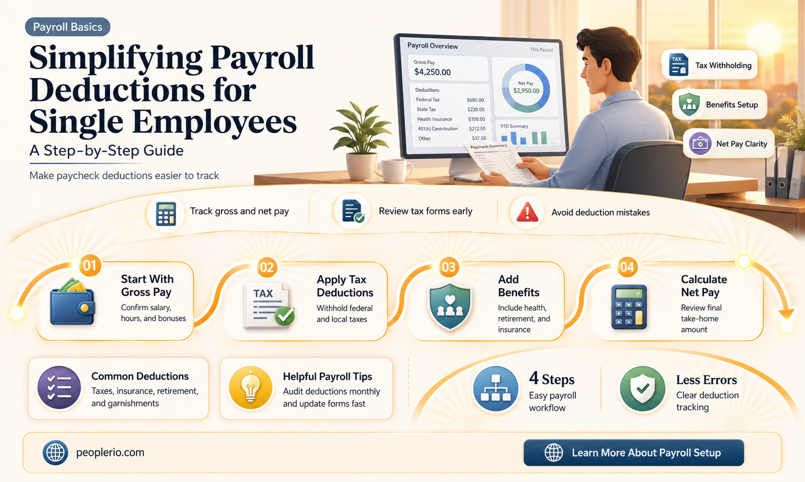 how to calculate payroll deduction for single person