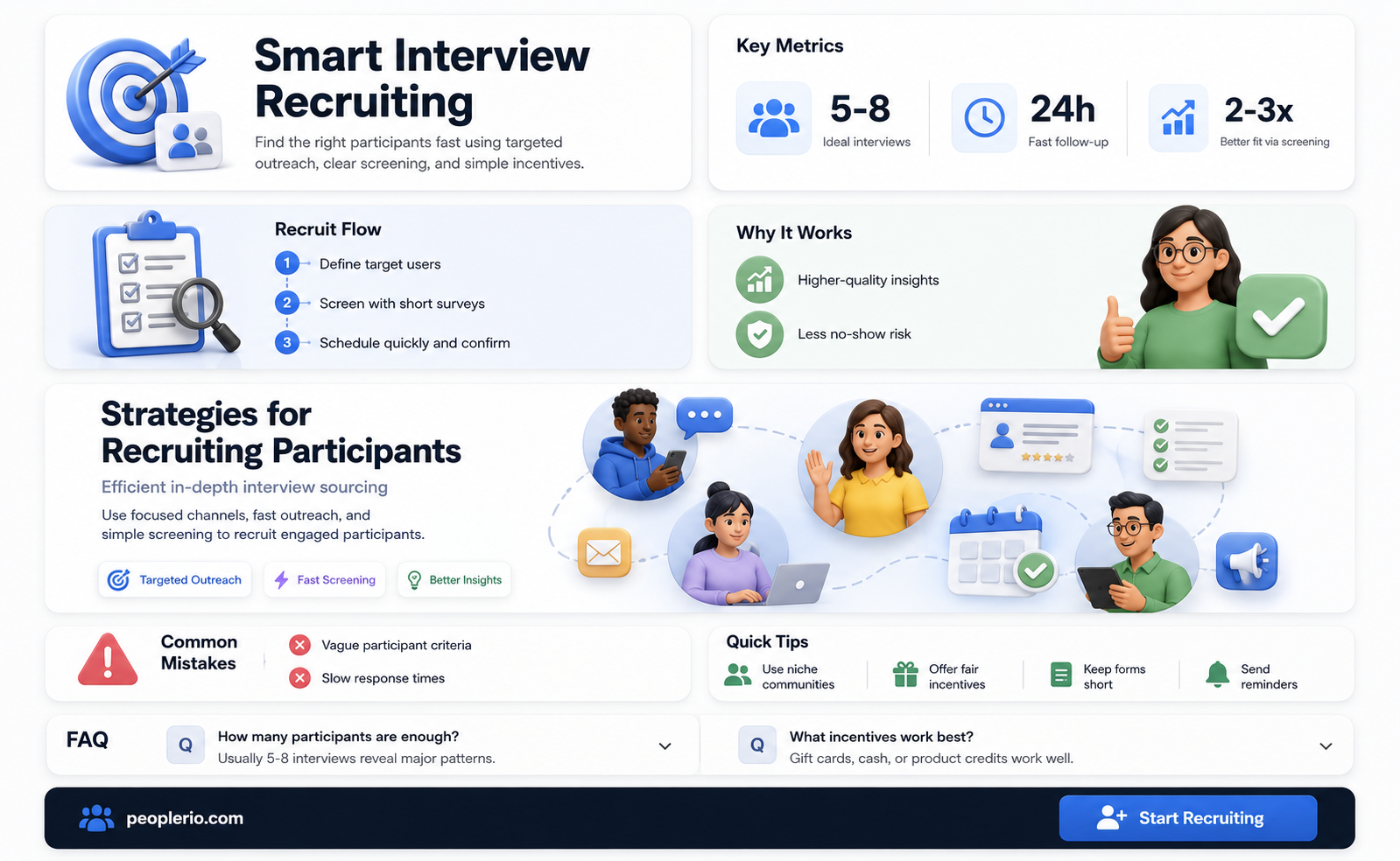 how to recruit for in-depth interviews