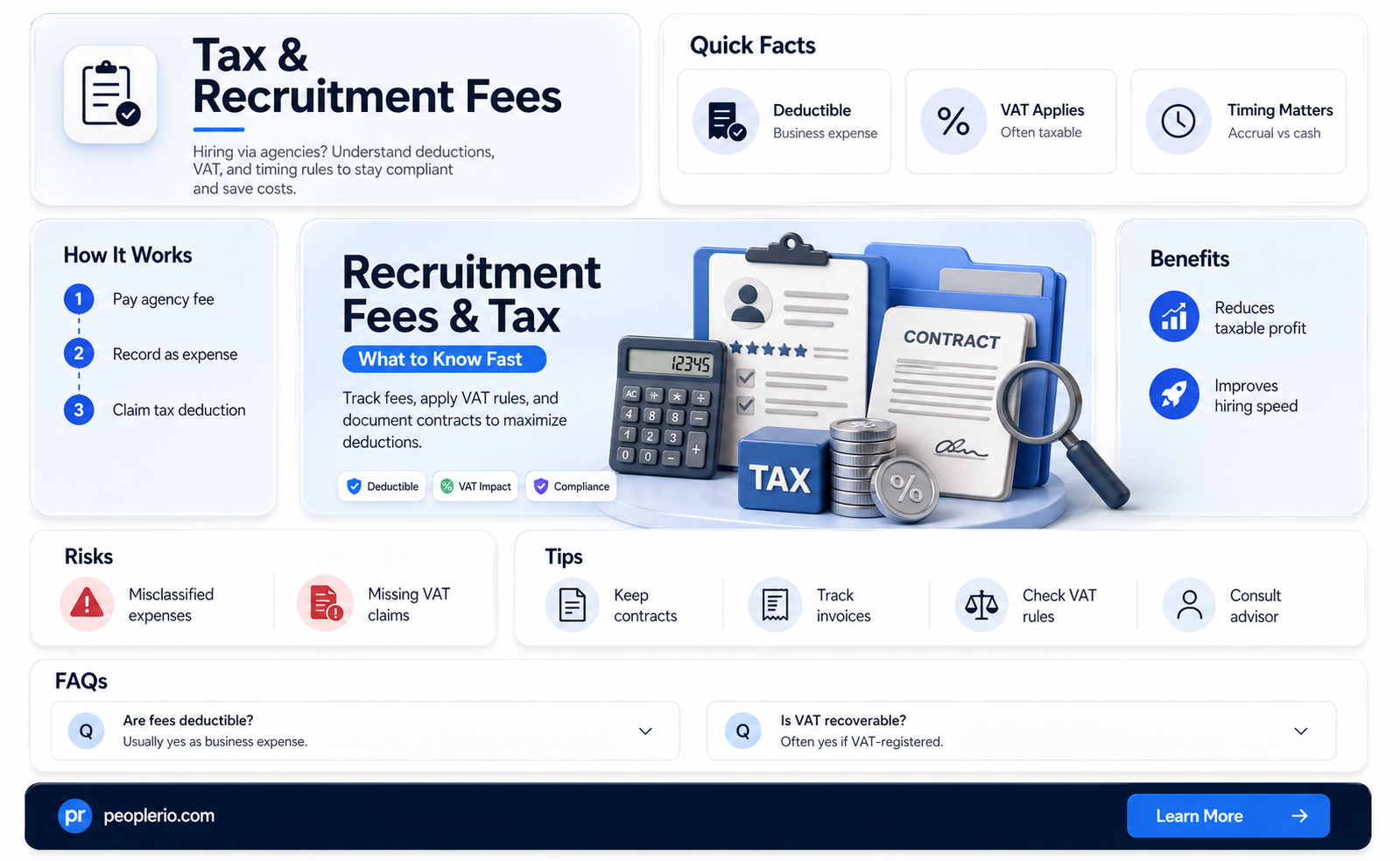 do you need to claim recruitment agency fees on taxes