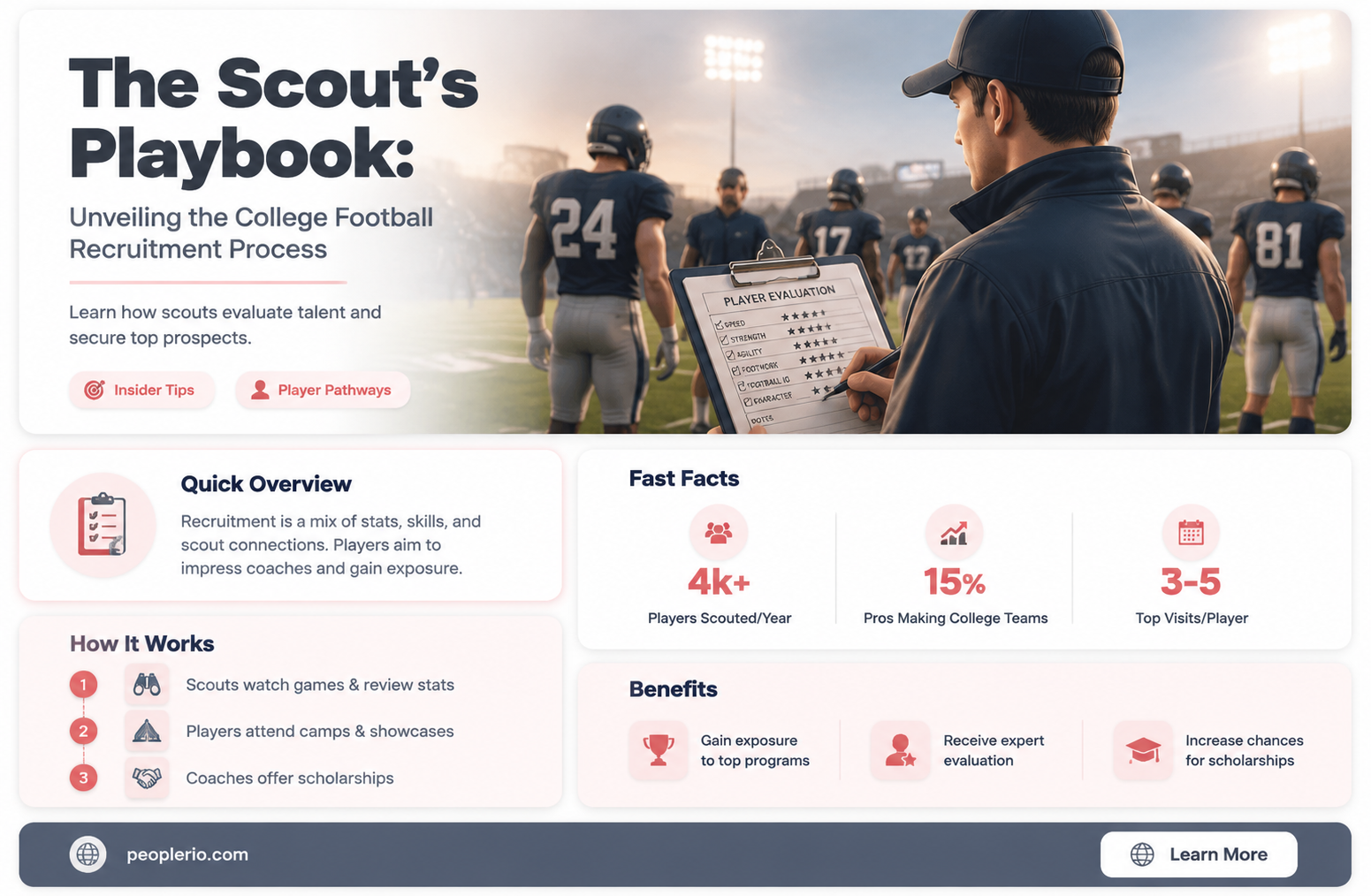 how are college football players recruited