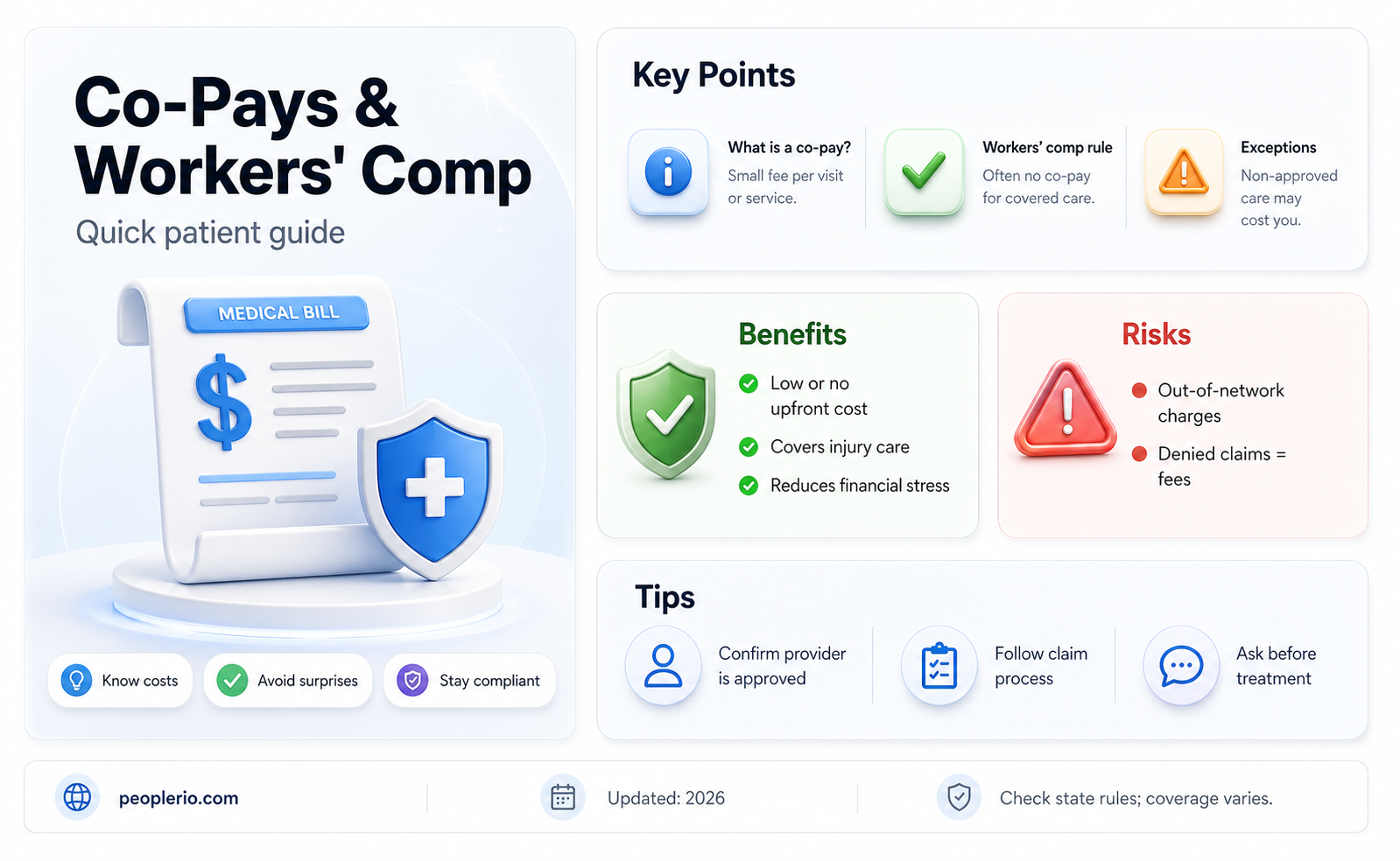 do workers compensation patients pay co-pays