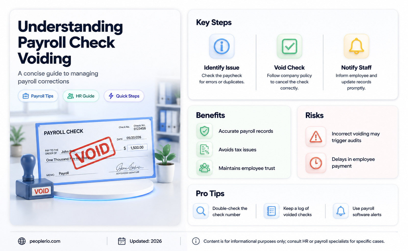 do you void a check for payroll
