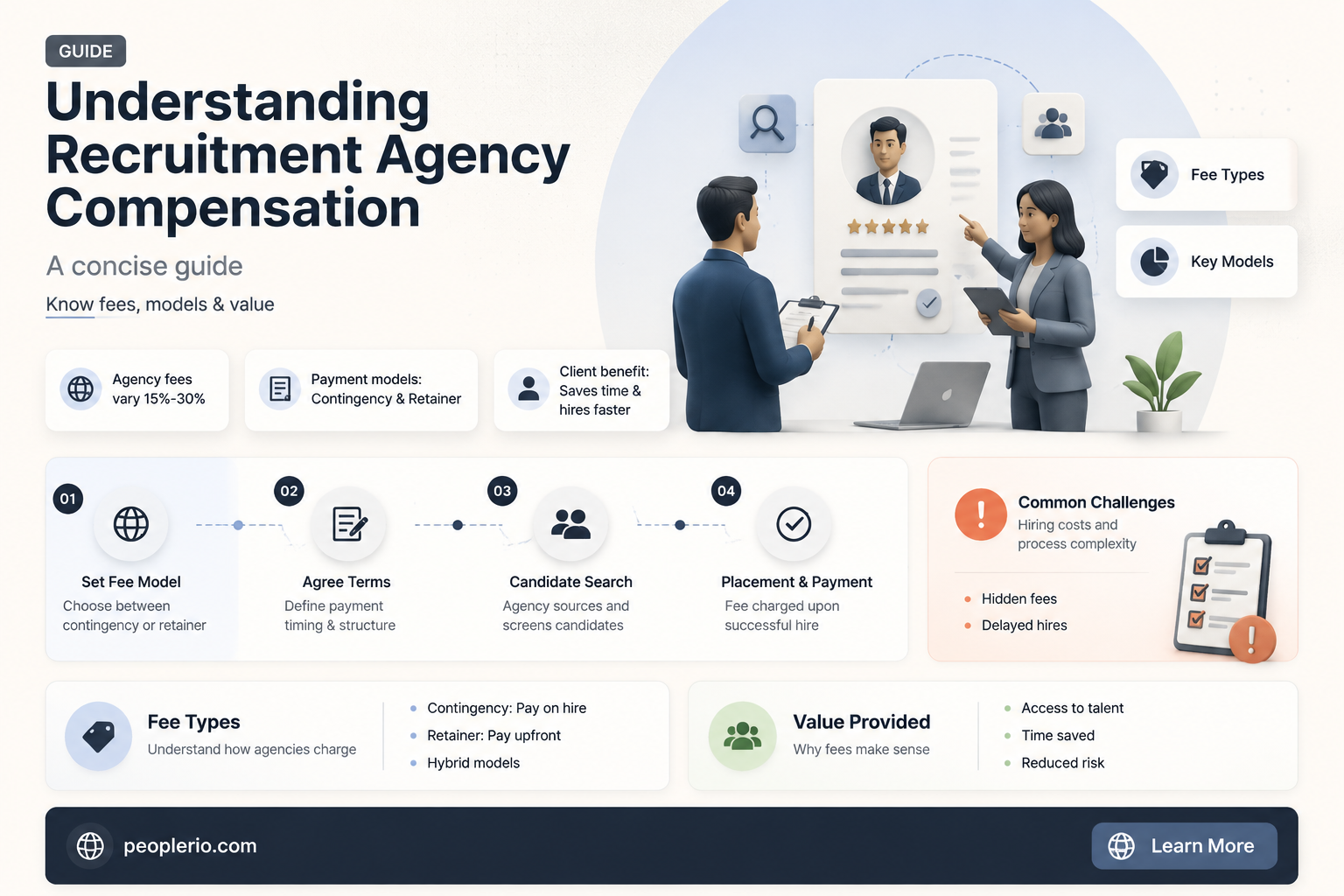 how are recruitment agencies paid