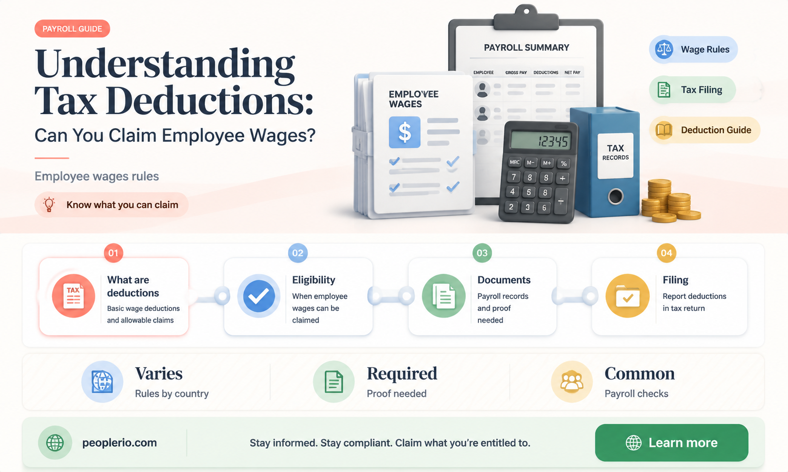 can you claim employee wages on tax