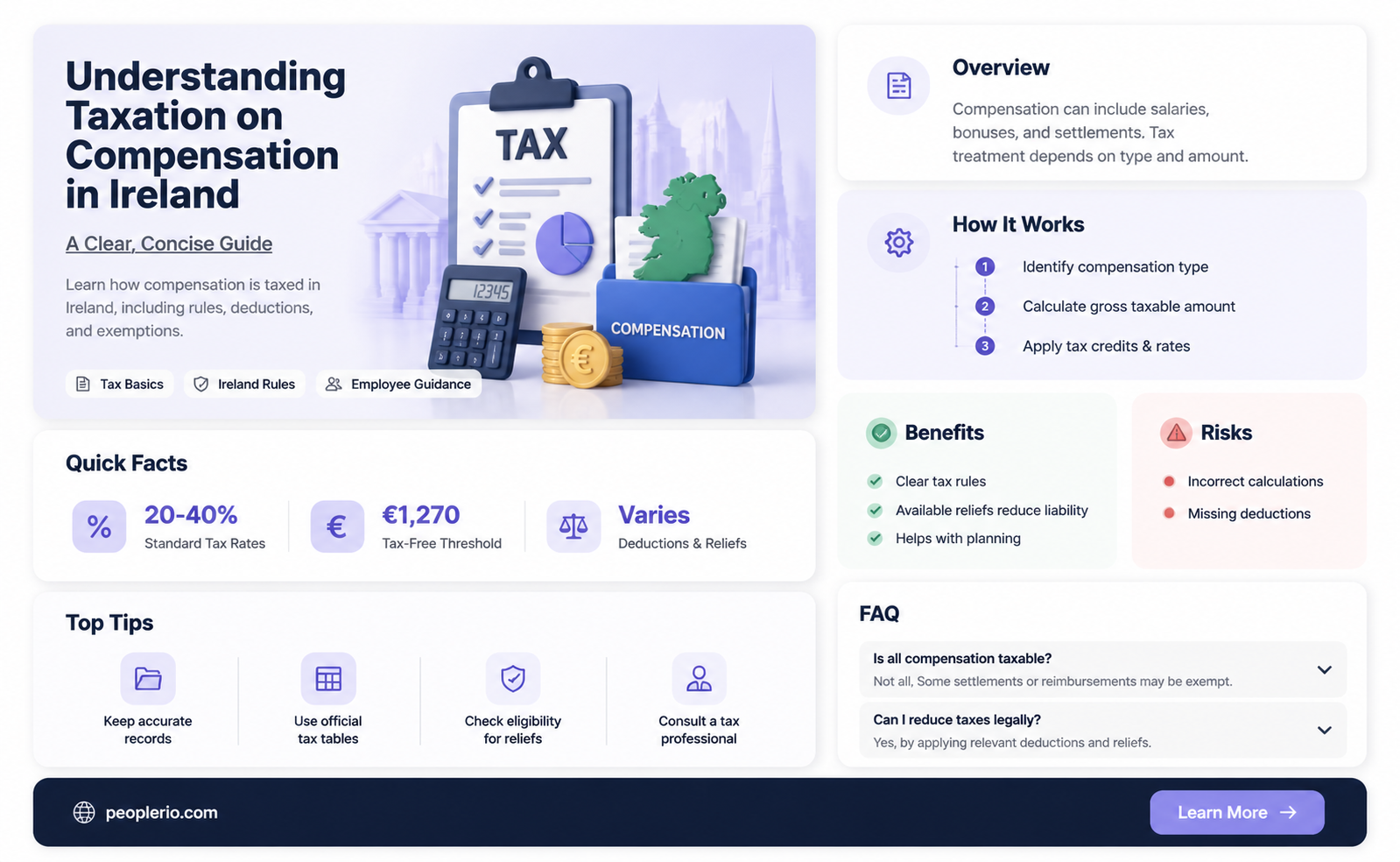 do you pay tax on compensation in ireland