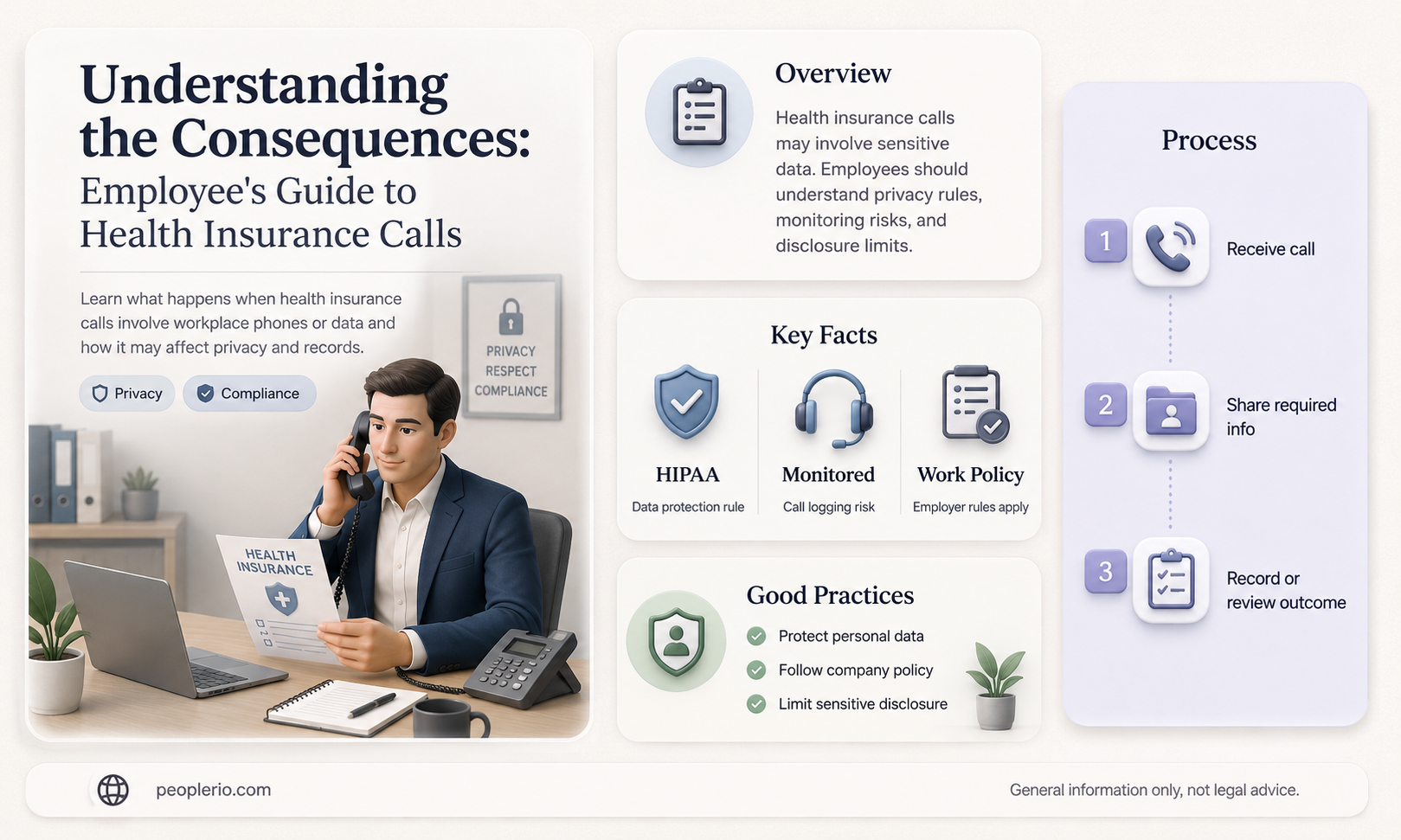 what happens if an employee calls health insurance