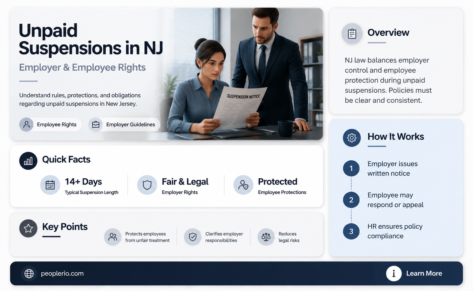 can an employer suspend an employee without pay in nj