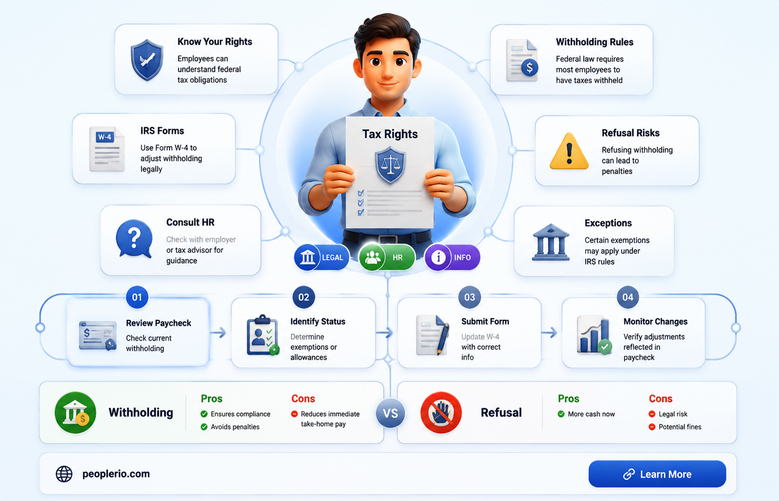 can an employee not withhold federal taxes