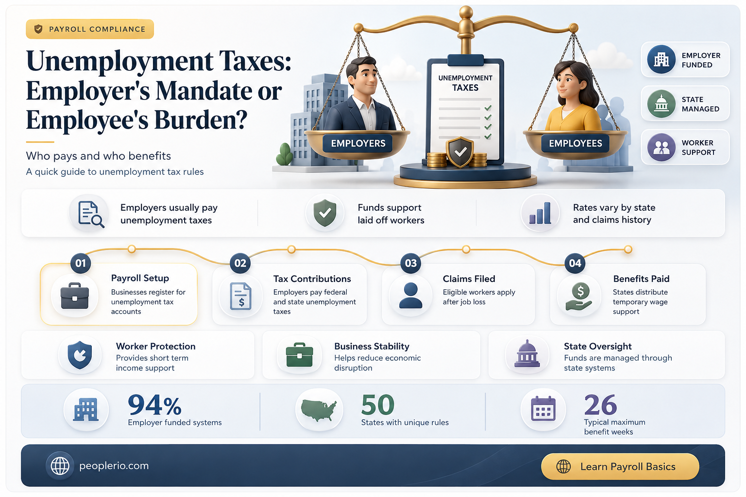 can employer make employee pay unemployment taxes