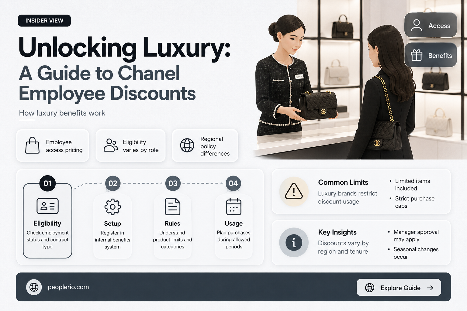 what is chanel employee discount