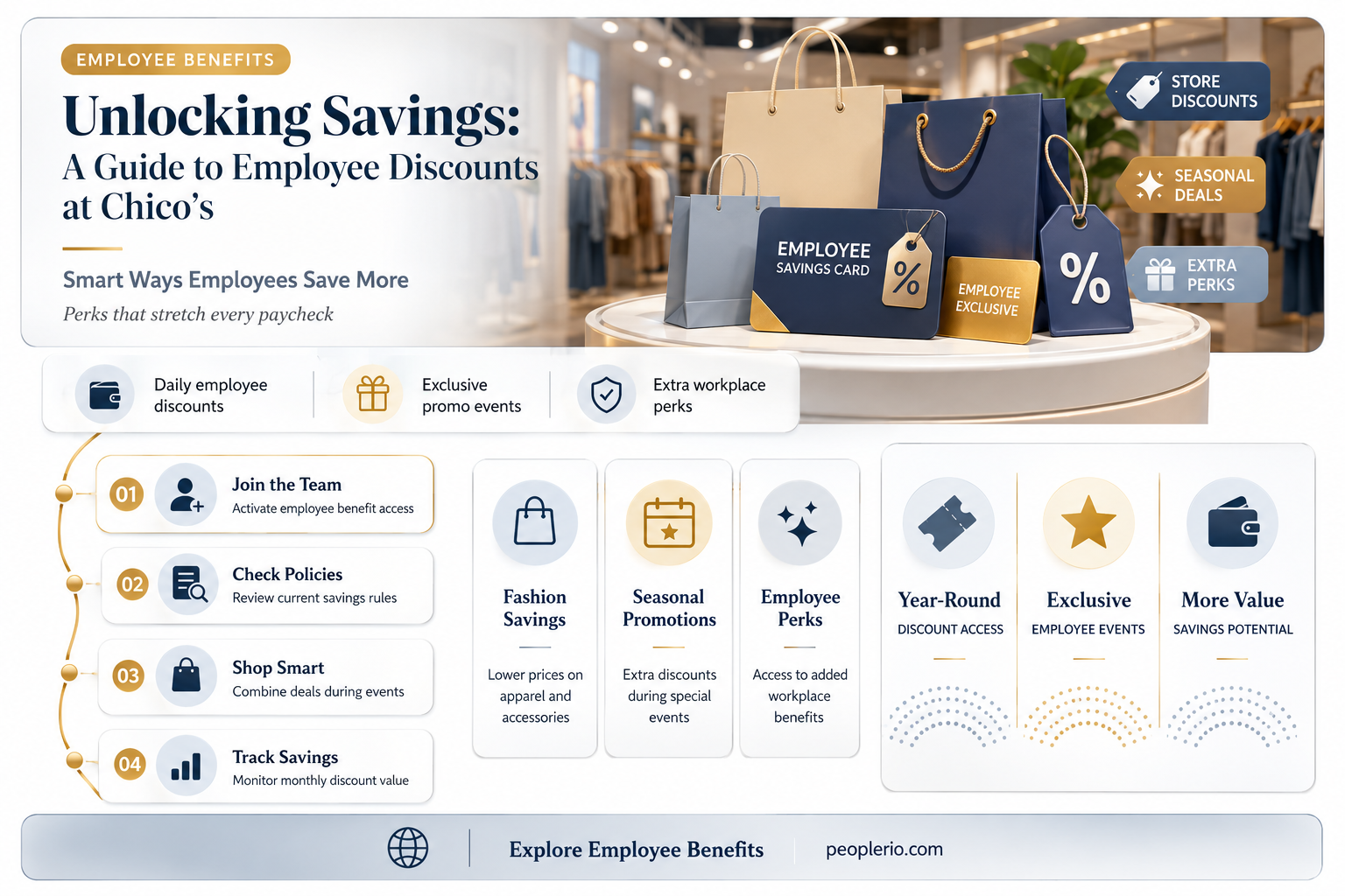 what is employee discount at chicos