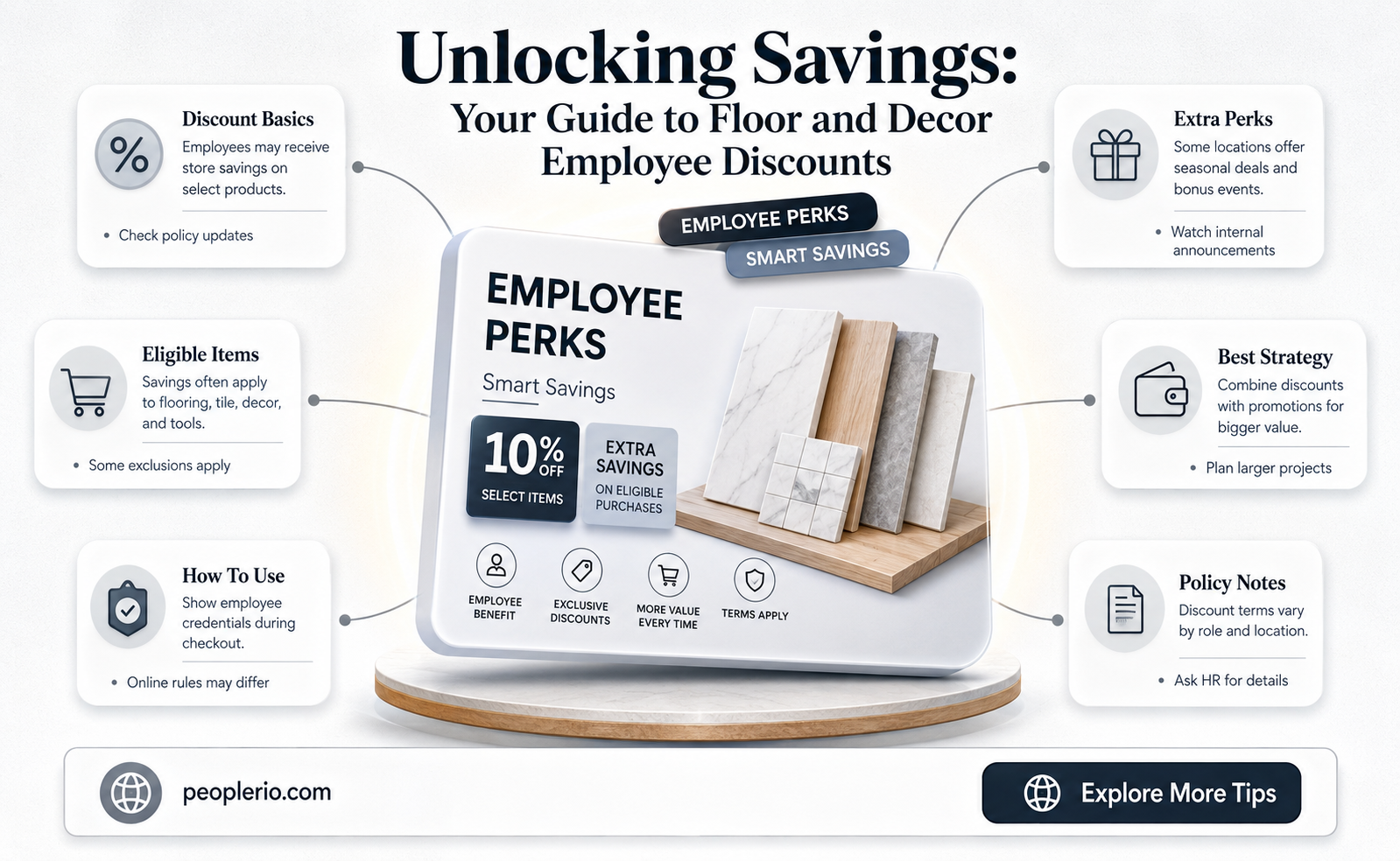 what is employee discount at floor and decor