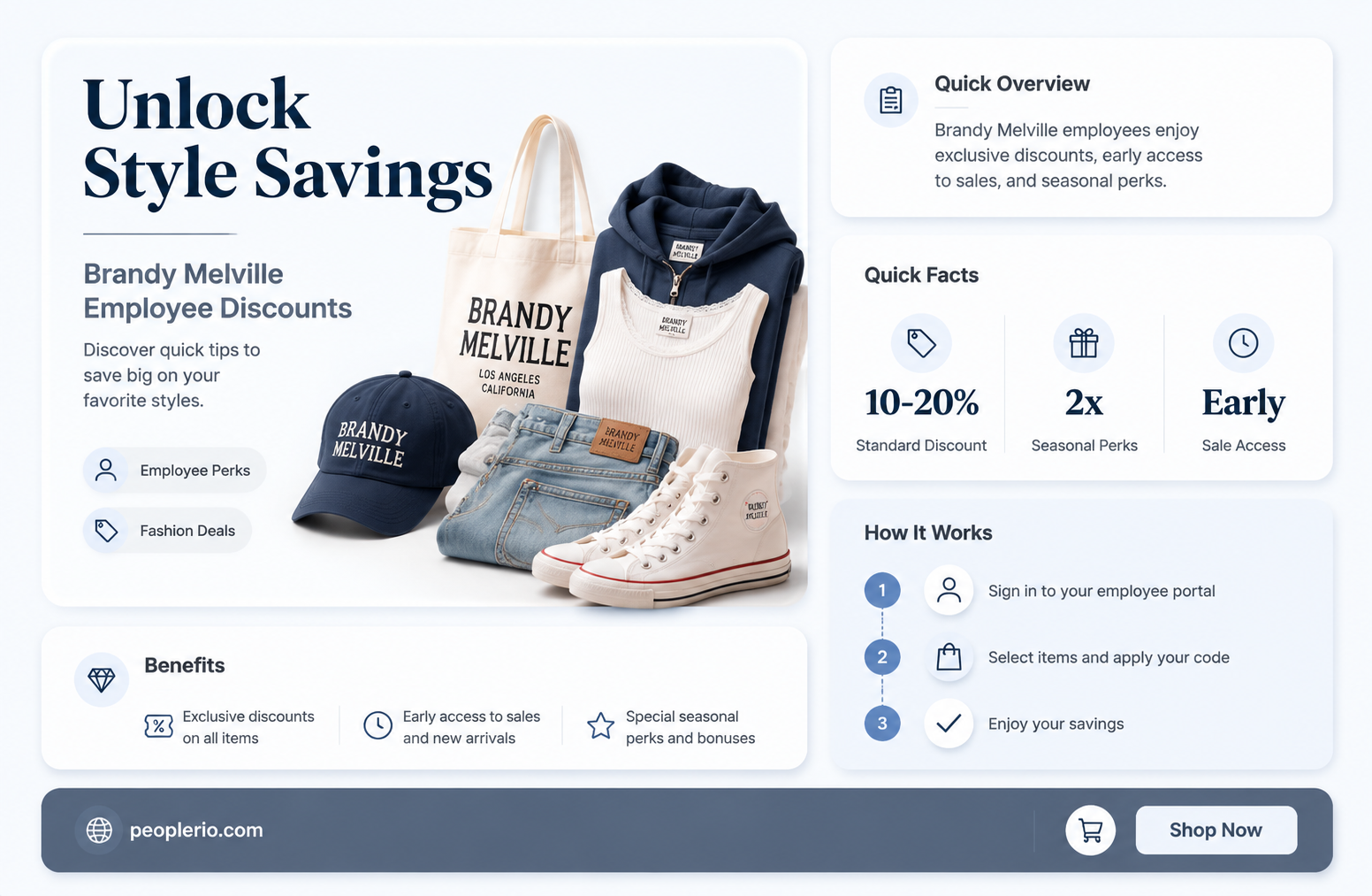 what is brandy melville employee discount