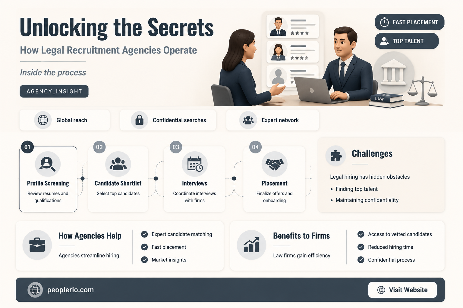 how do legal recruitment agencies work