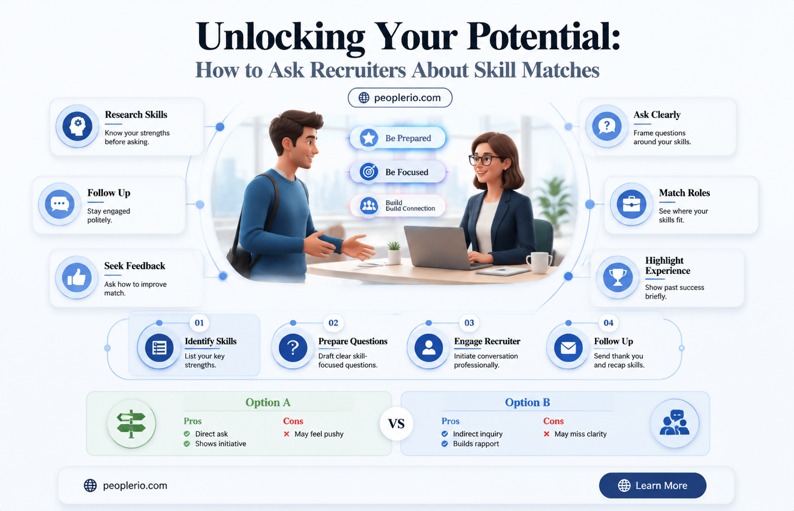 how to ask recruiter about your matching skillls