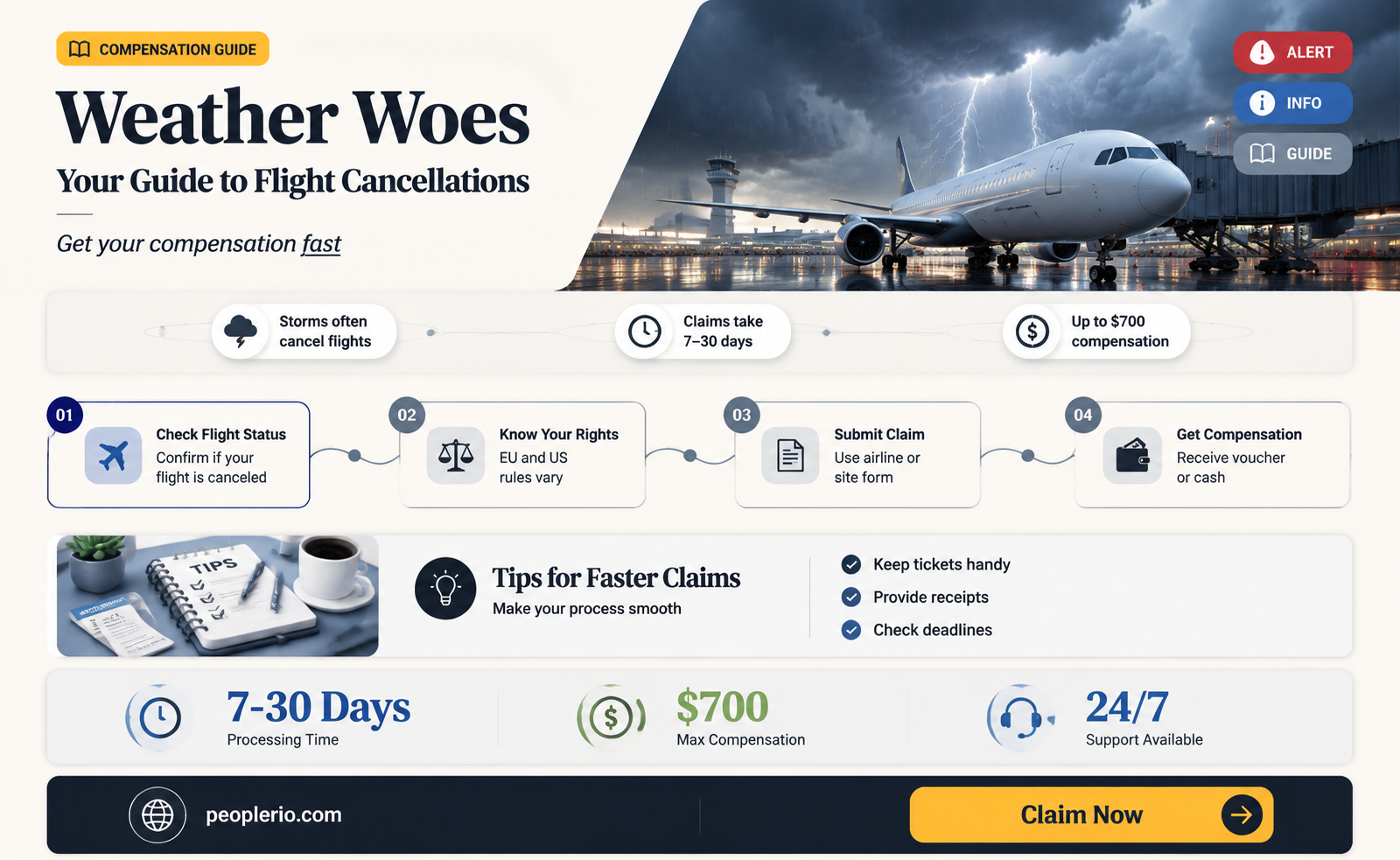 can you claim compensation if flight cancelled due to weather