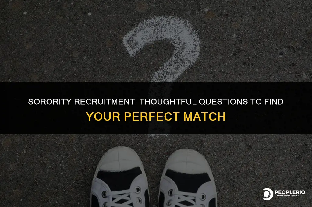 what are good questions to ask during sorority recruitment
