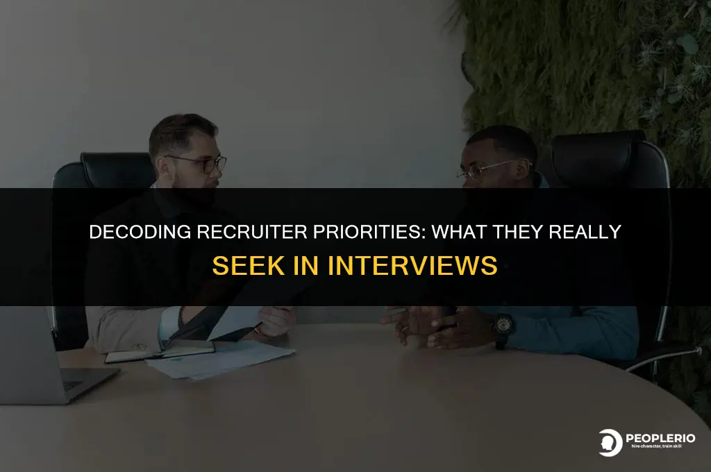what are recruiters looking for in an interview